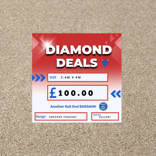 Emperor Fondant 2.4m x 4m Roll End Carpet