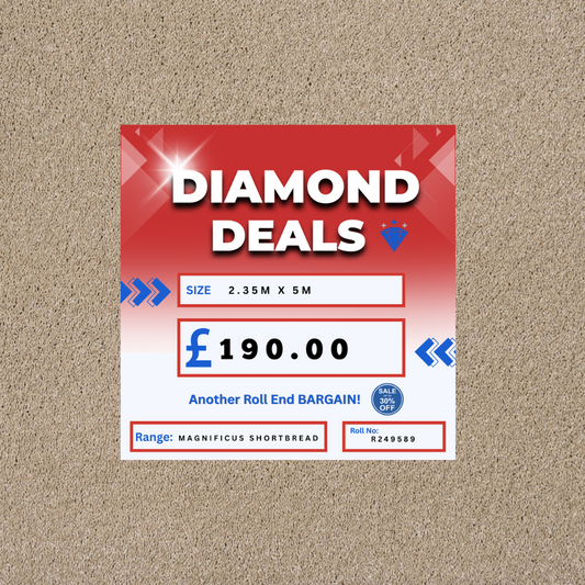 Magnificus Shortbread 2.35m x 5m Roll End Carpet