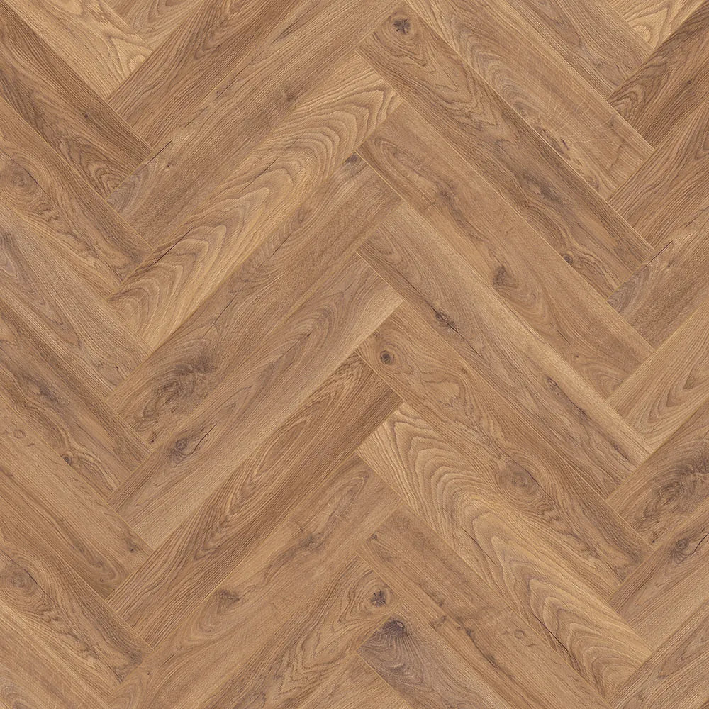 Krono Herringbone firebrand Oak 8mm . £18.39 per m²