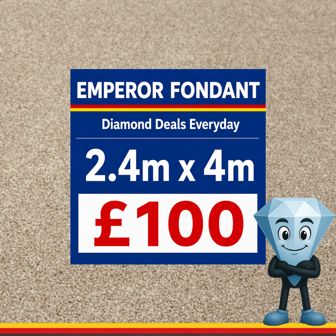 Emperor Fondant 2.4m x 4m Roll End Carpet