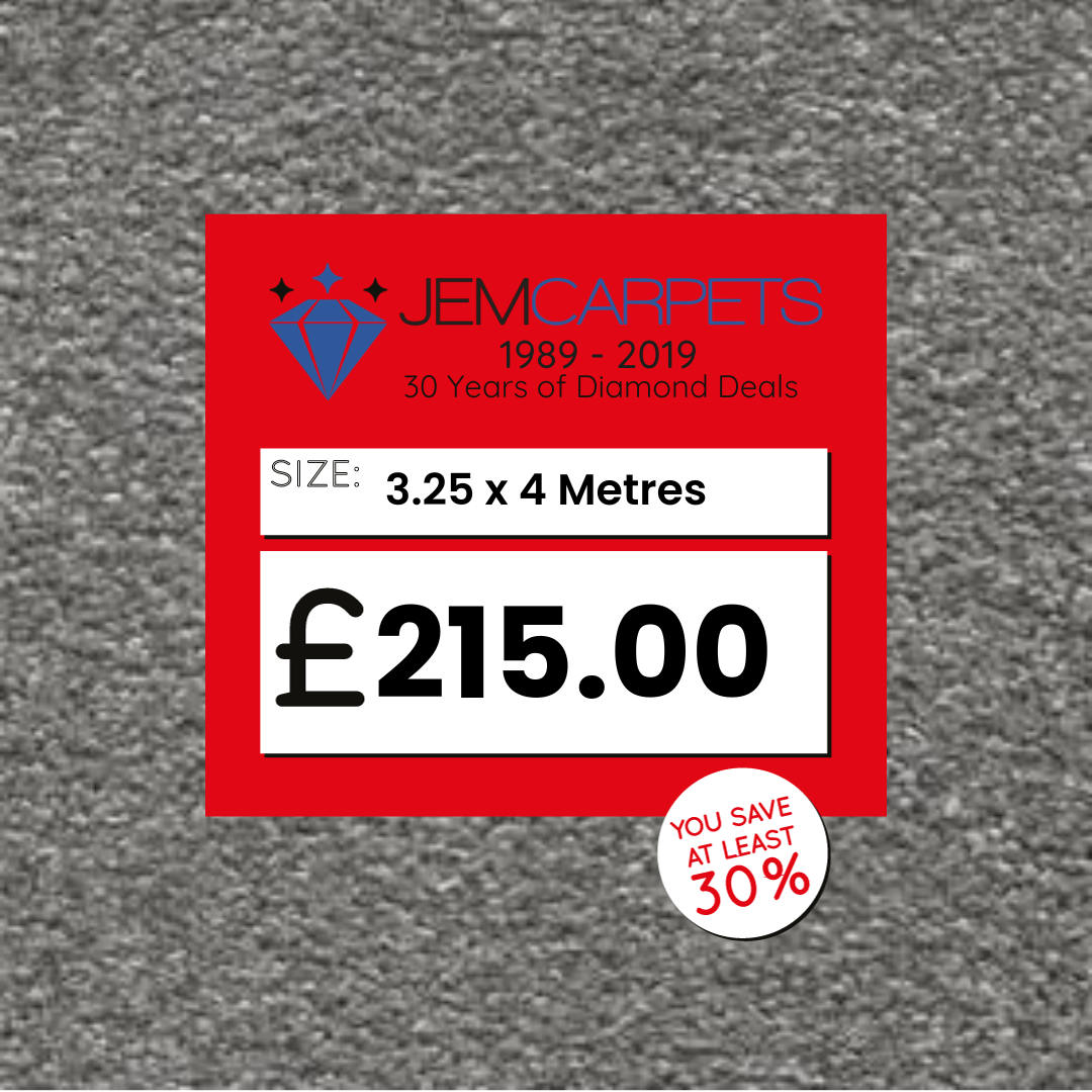 Sirius Roman Silver 3.25 x 4 m Roll End Carpet